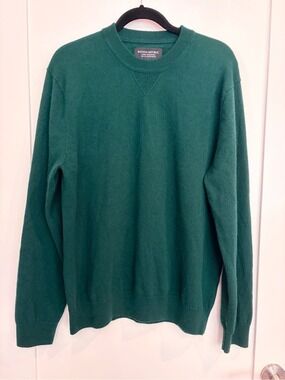 Banana Republic 100% Cashmere Crewneck Sweater Green XL Tall